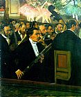 Edgar Degas Famous Paintings - The Orchestra of the Opera